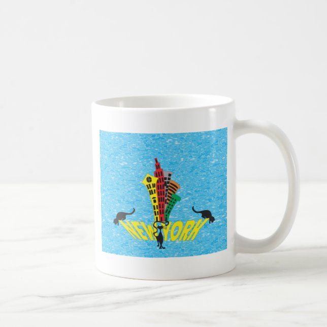 New York city cat Coffee Mug (Right)