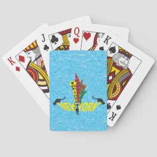 New York city cat Playing Cards