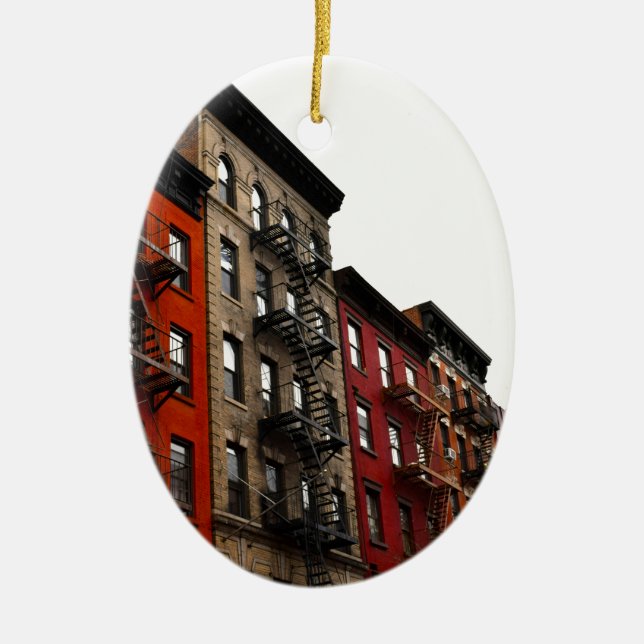 New York City Ceramic Tree Decoration (Front)