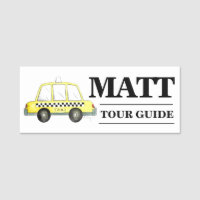 New York City Chequered Yellow Taxi Cab NYC