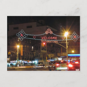 New York City Chinatown Postcard