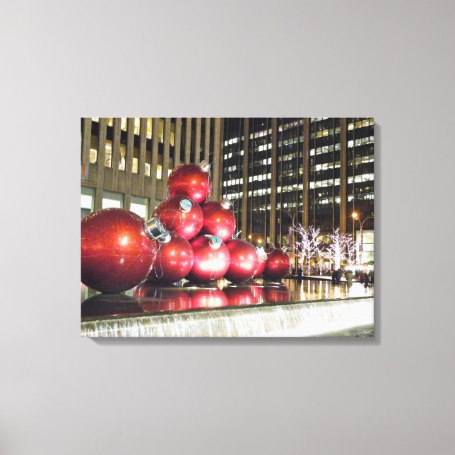 New York City Christmas Canvas Print (Front)