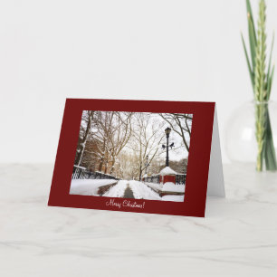 New York City Christmas Card - Snow City Scene