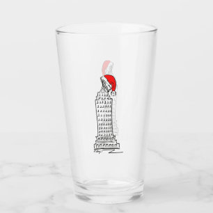 New York City Christmas Skyscraper NYC Santa Claus Glass
