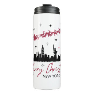 New York City Christmas Trip, Merry Christmas New Thermal Tumbler