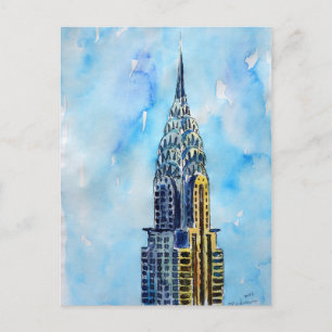 New York City Chrysler Building Postcard