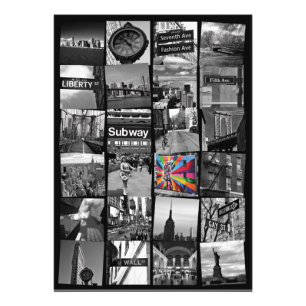New York City collage of photograps Photo Print