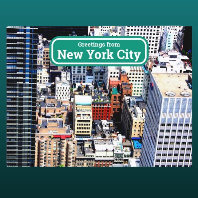 New York City colourful modern artistical Postcard (Creator Uploaded)