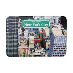 New York City colourful modern   Bath Mat