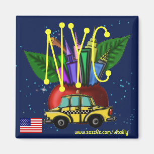 New York City cool magnet design