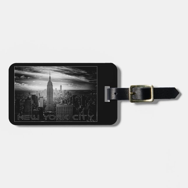 New York City custom luggage tag (Front Horizontal)