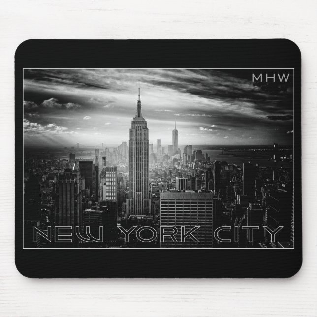 NEW YORK CITY custom monogram mousepad (Front)