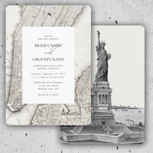 New York City Destination NYC Wedding Invitation
