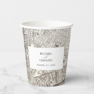 New York City Destination NYC Wedding Paper Cups