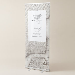 New York City Destination NYC Wedding Welcome Retractable Banner