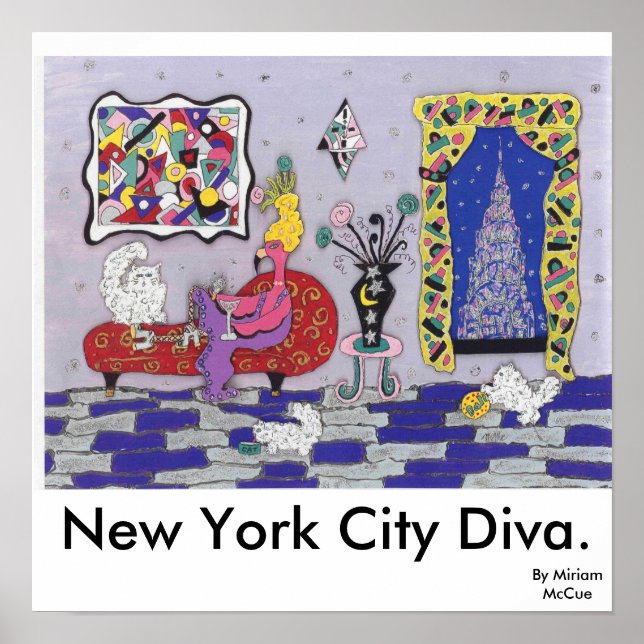 New York City Diva Poster (Front)