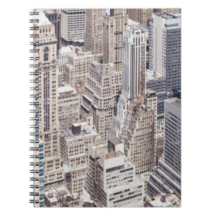 New York City diverse architecture, colour toned a Notebook