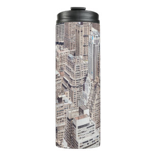 New York City diverse architecture, colour toned a Thermal Tumbler