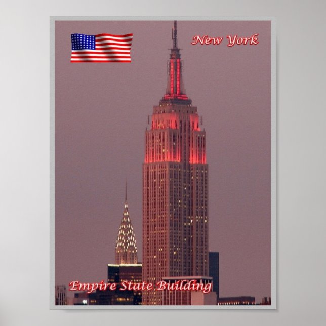 New York City - Empire State Building - USA - Poster (Front)