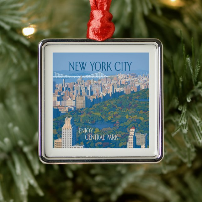 New York City | Enjoy Central Park Metal Tree Decoration (Tree)