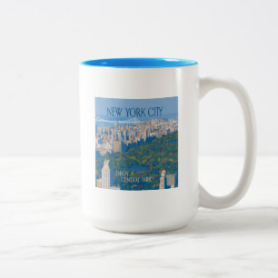 New York City   Enjoy Central Park Two-Tone Coffee Mug