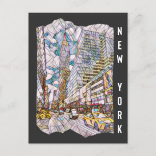 New York City Esthetic Mosaic Art          Postcard