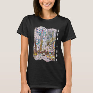 New York City Esthetic Mosaic Art     T-Shirt