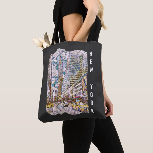 New York City Esthetic Mosaic Art       Tote Bag (Close Up)
