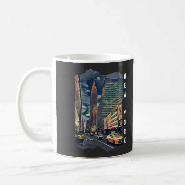 New York City Esthetic Photo Art Coffee Mug (Left)