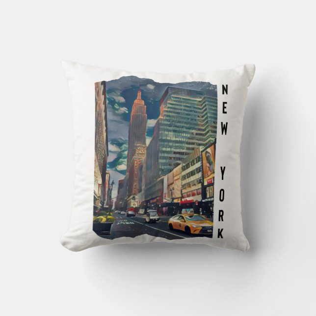 New York City Esthetic Photo Art  Cushion (Front)
