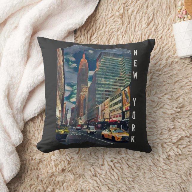 New York City Esthetic Photo Art Cushion (Blanket)