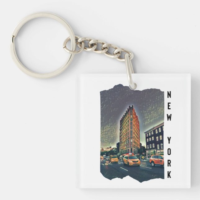 New York City Esthetic Photo Art    Key Ring (Front)