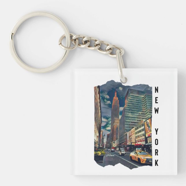 New York City Esthetic Photo Art     Key Ring (Front)