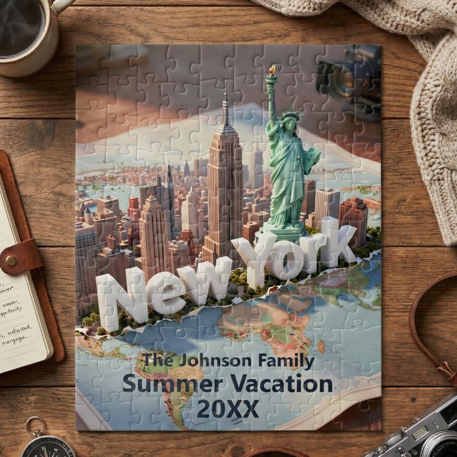 New York City Family Vacation Trip Souvenir Jigsaw Puzzle (Creator Uploaded)