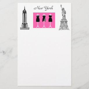 New York City Fashion Themed Stationery