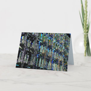 New York City Fire Escapes Pop Art, Blank Inside Card