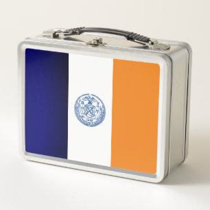 New York city flag Metal Lunch Box