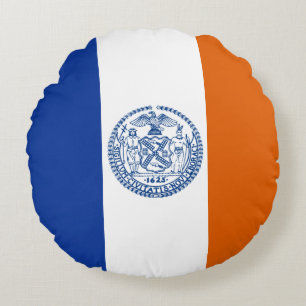 New York City flag Round Cushion