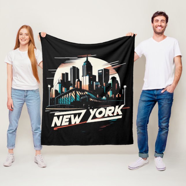 New York City Fleece Blanket (In Situ)