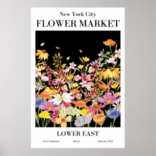 New York City Flower Market LOWER EAST Poster