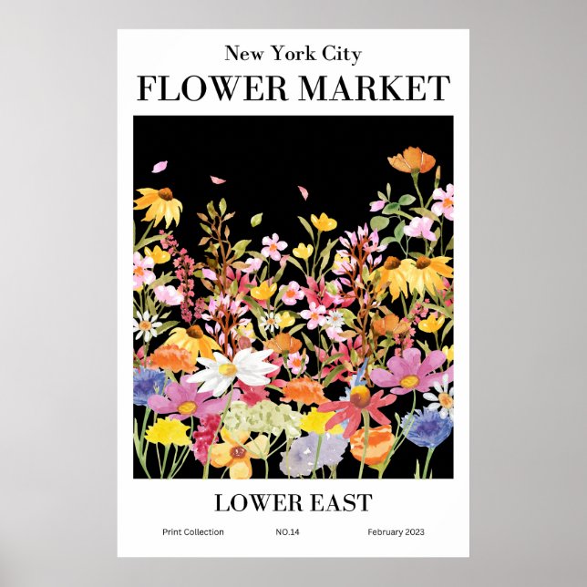 New York City Flower Market LOWER EAST Poster (Front)
