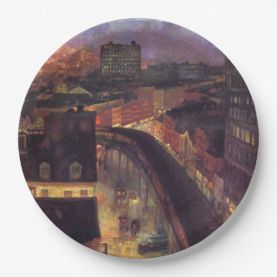 New York City from Greenwich Village (NYC) Paper Plate