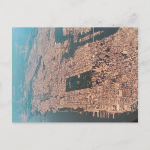 new york city from high up postcard
