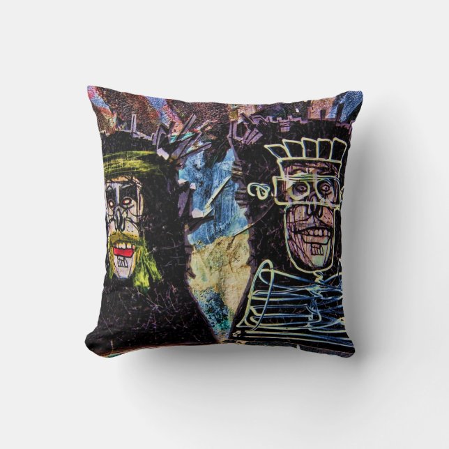 New York City Graffiti Wall Photo Cushion (Front)