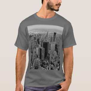 New York City Grey Pop Art Style T-Shirt