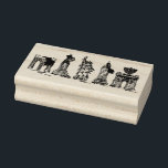 New York City Hanukkah Chanukah NYC Landmarks Rubber Stamp<br><div class="desc">Stamp features an original illustration of classic New York City landmarks,  "dressed up" for the Hanukkah holiday season.


This holiday illustration is also available on other products. Don't see what you're looking for? Need help with customisation? Contact Rebecca to have something designed just for you.</div>