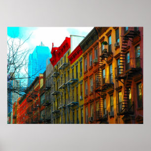 New York City "Hell's Kitchen District Street" Poster