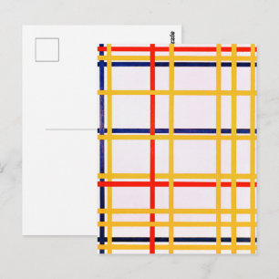 New York City I   Piet Mondrian   Postcard