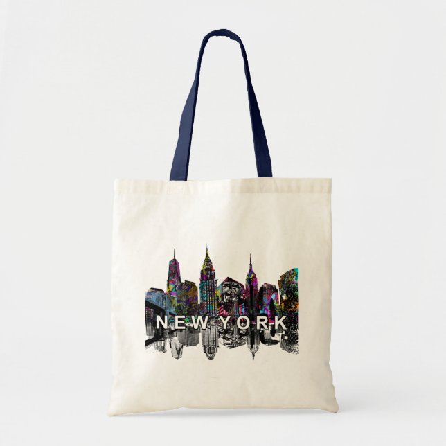 New York city in graffiti Tote Bag (Front)