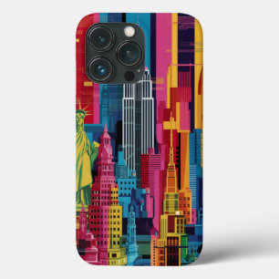 New York City in Kobra’s Vibrant Style iPhone Case